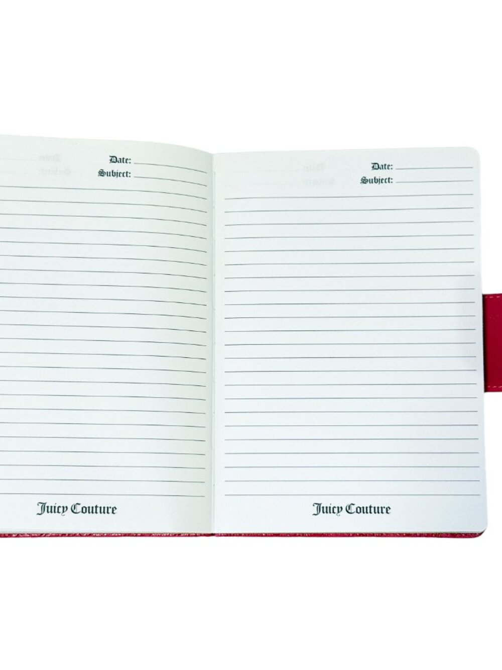 Juicy Couture Hot Pink Kiss Journal with Heart Pen - Picture 6 of 8